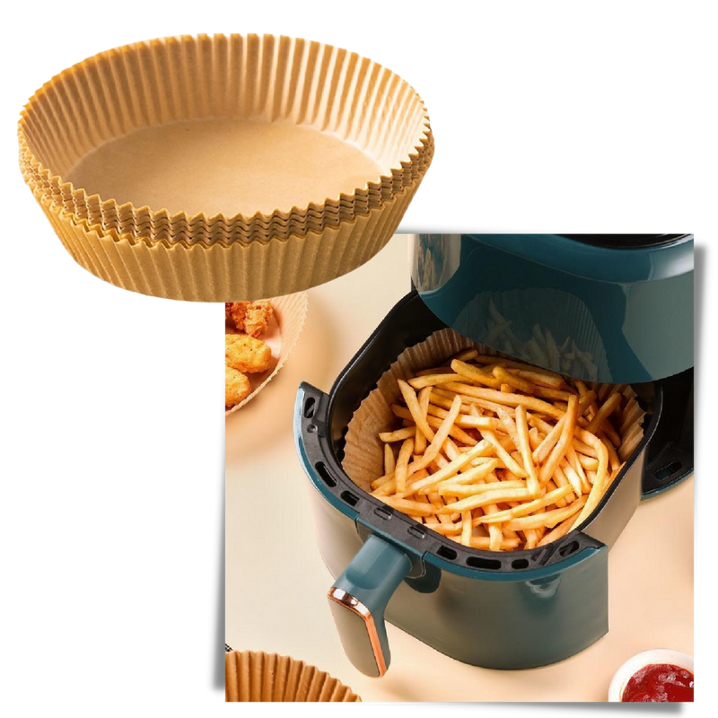 Packung Einweg-Papiereinlagen für Luftfritteusen