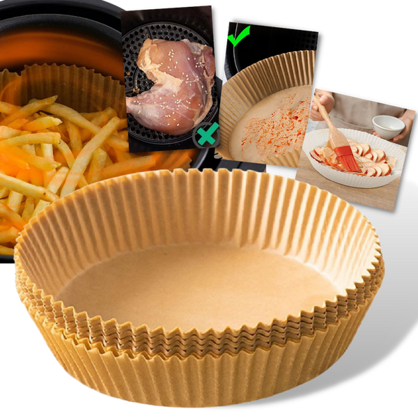 Packung Einweg-Papiereinlagen für Luftfritteusen