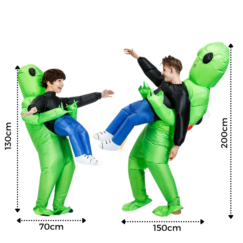 Aufblasbares Alien-Kostüm