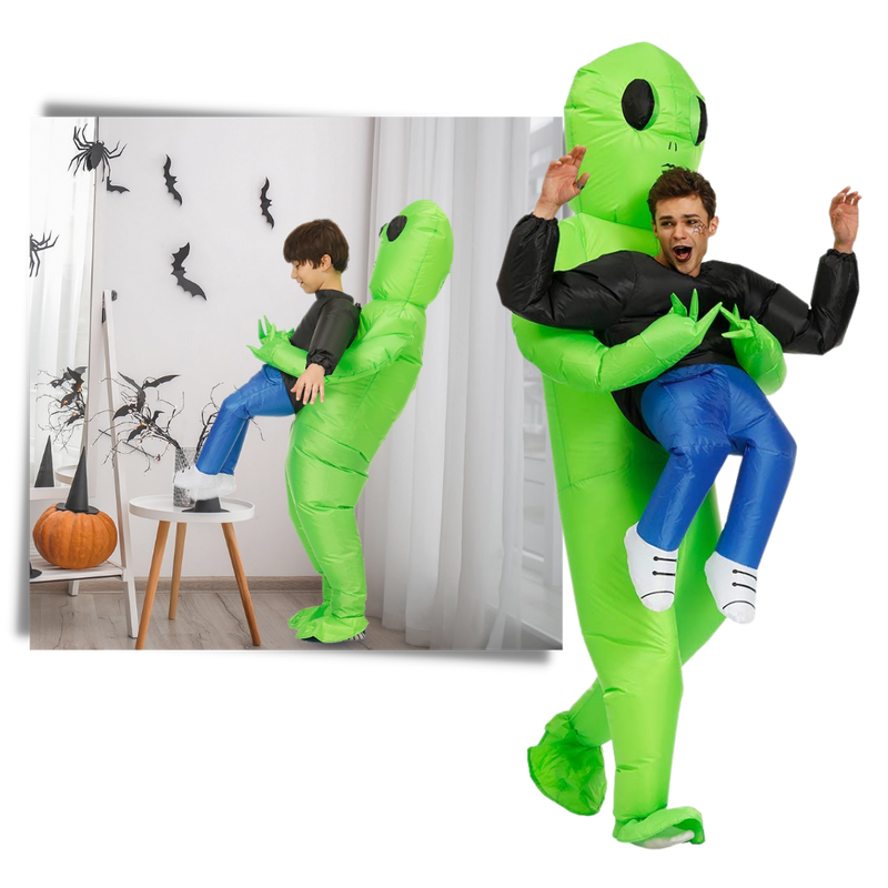 Aufblasbares Alien-Kostüm