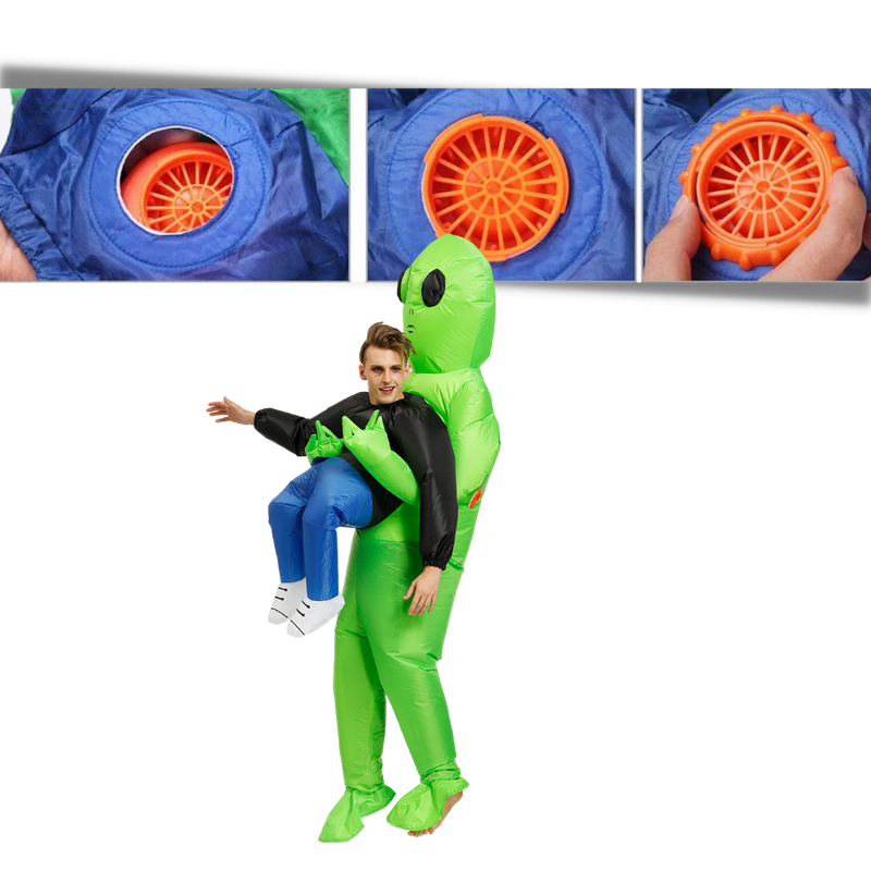 Aufblasbares Alien-Kostüm