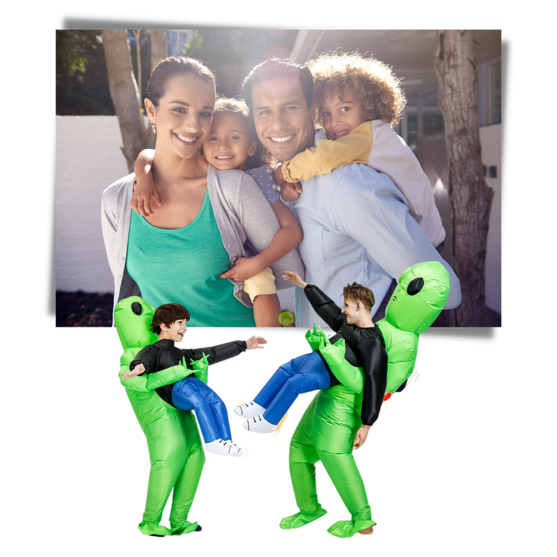 Aufblasbares Alien-Kostüm