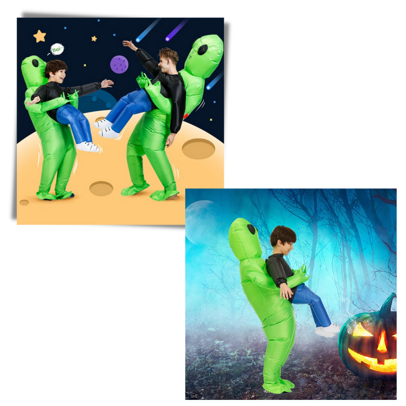 Aufblasbares Alien-Kostüm