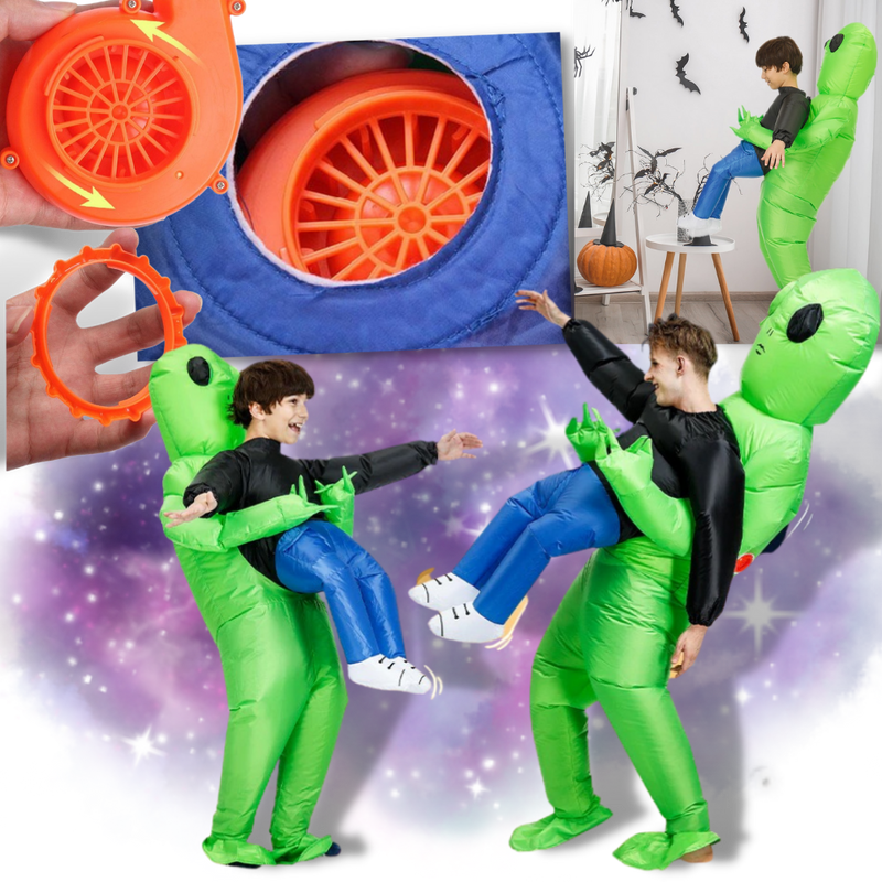 Aufblasbares Alien-Kostüm