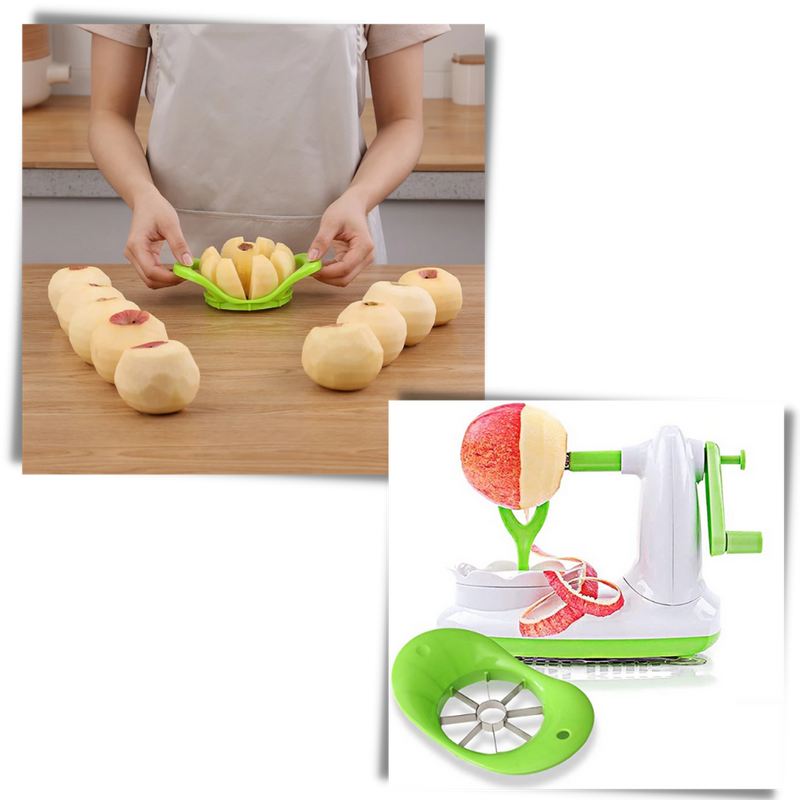 Handgekurbelter Obstschäler