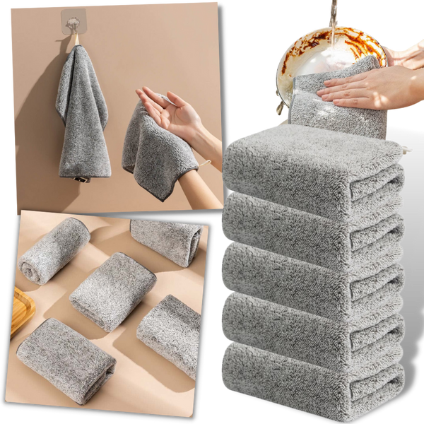 Saugfähiges Mikrofaser-Bambus-Geschirrtuch