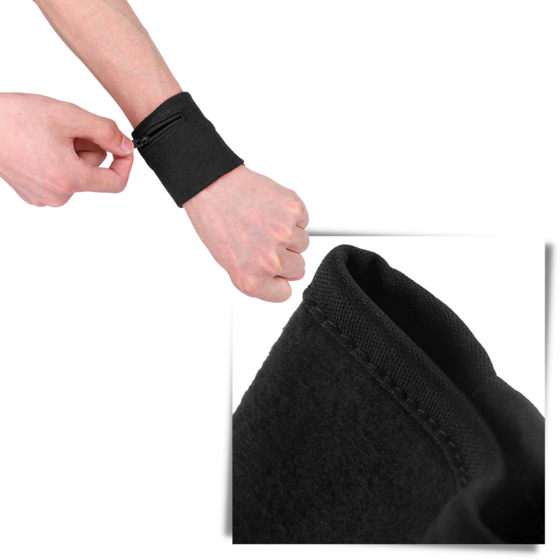 Armband mit Portemonnaie-Tasche