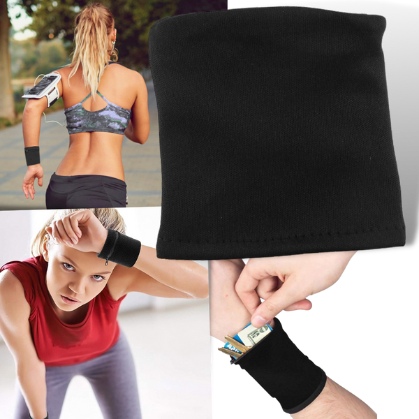 Armband mit Portemonnaie-Tasche