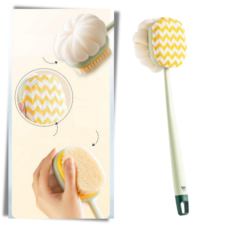 Peeling-Badbürste mit Körperpeeling