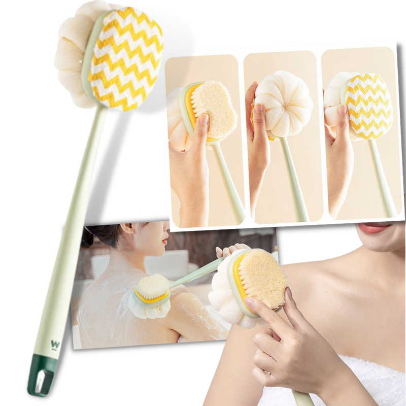Peeling-Badbürste mit Körperpeeling