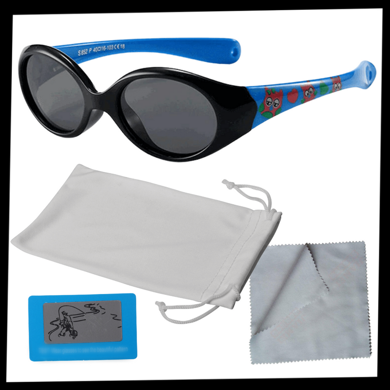 Polarisierte Baby-Sonnenbrille mit Riemen für 0 - 3 Jahre