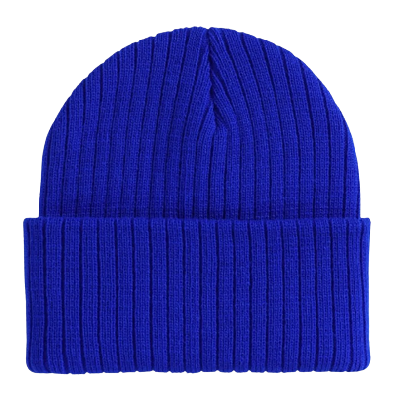 Klassische gerippte Strickmütze