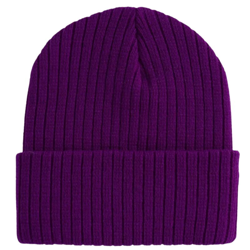 Klassische gerippte Strickmütze