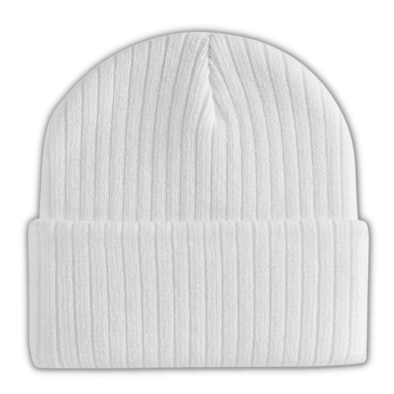Klassische gerippte Strickmütze