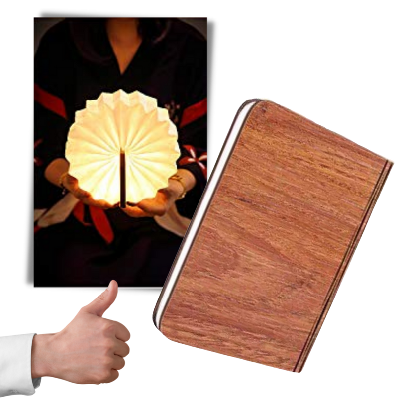 Wiederaufladbare Leselampe aus Holz