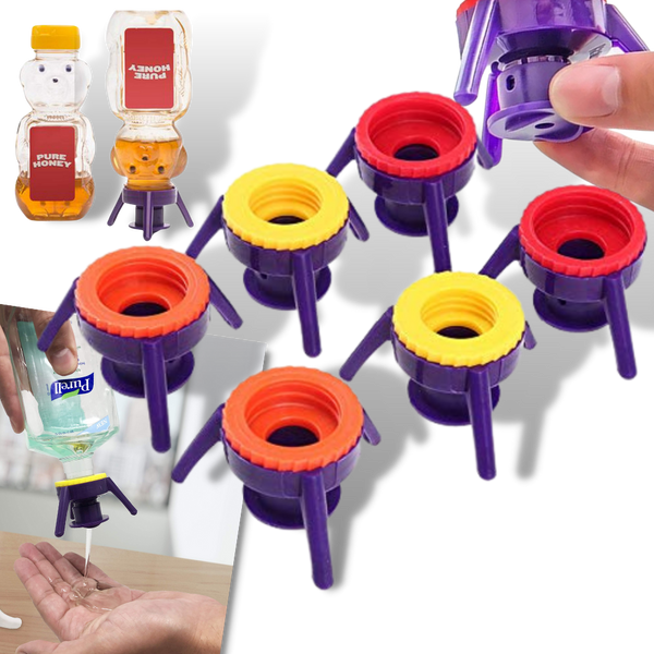 Packung mit 6 vielseitigen Flaschenständerkappen