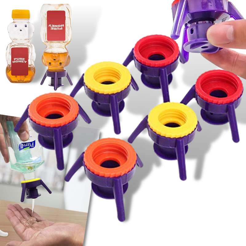Packung mit 6 vielseitigen Flaschenständerkappen