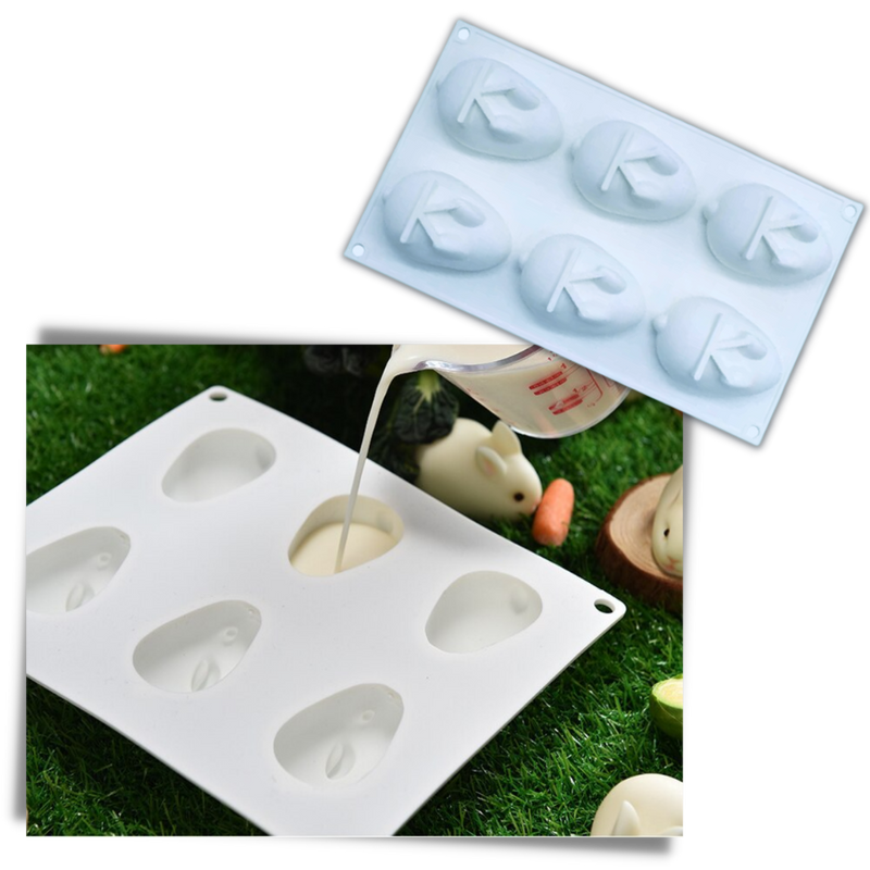 Mini-Häschen-Silikon-Kuchenform