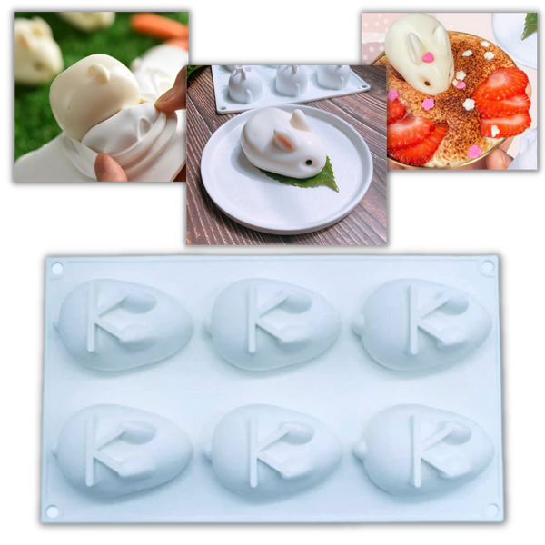 Mini-Häschen-Silikon-Kuchenform