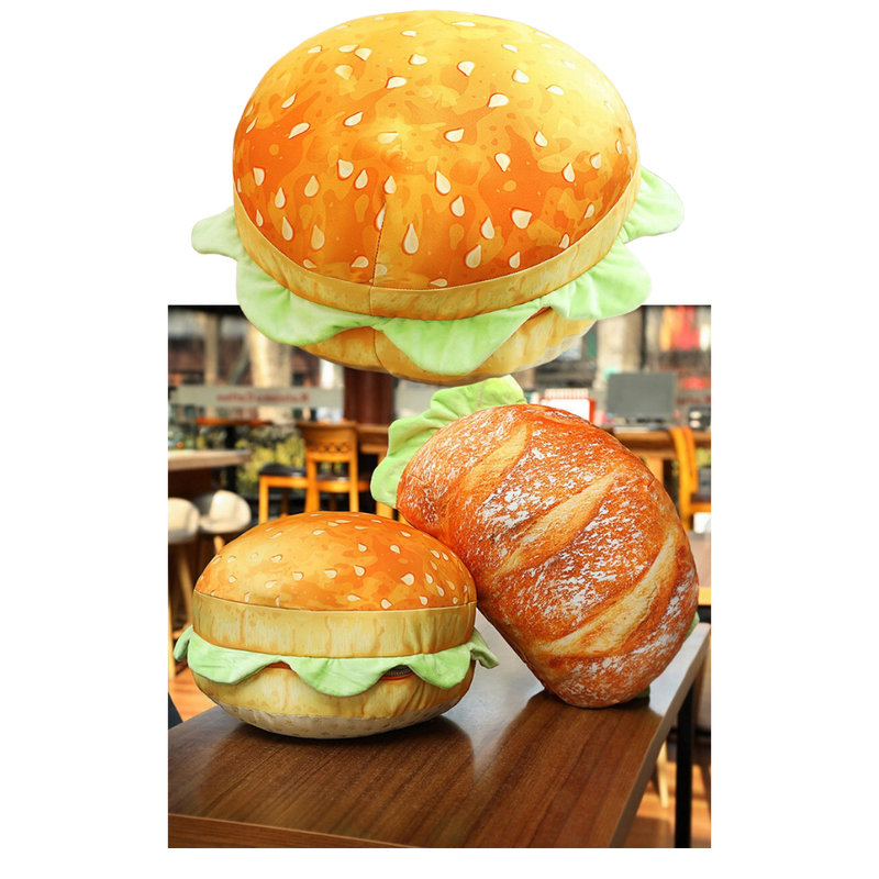 Plüsch-Burger-Kissen