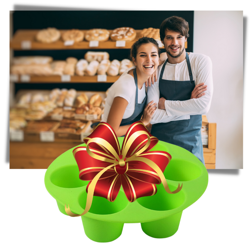 Rundes Silikon-Cupcake-Tablett