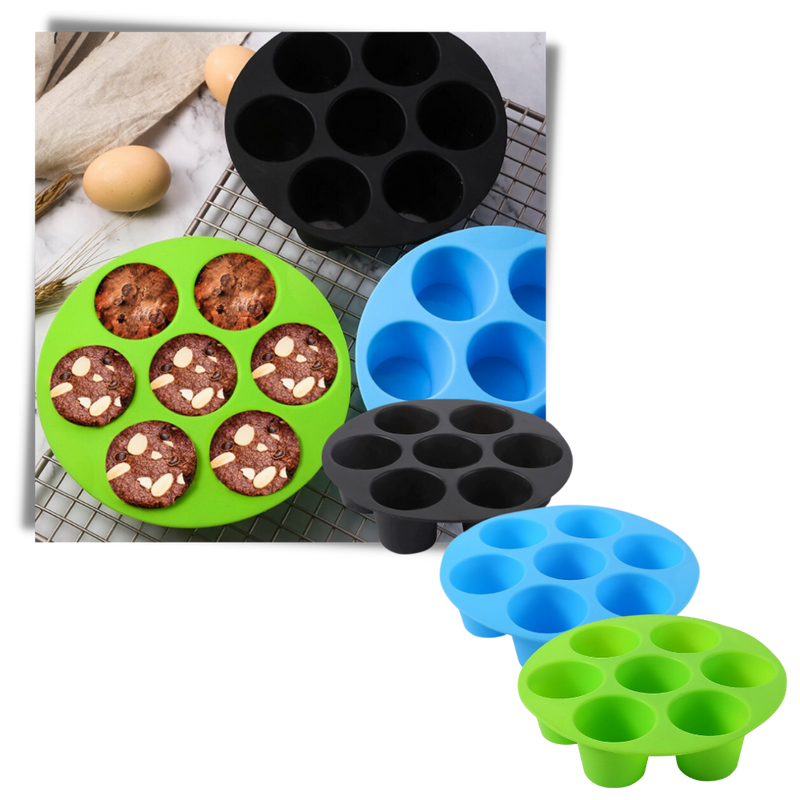 Rundes Silikon-Cupcake-Tablett