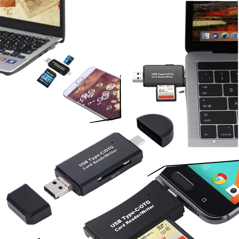 3-in-1 USB Speicherkartenlesegerät