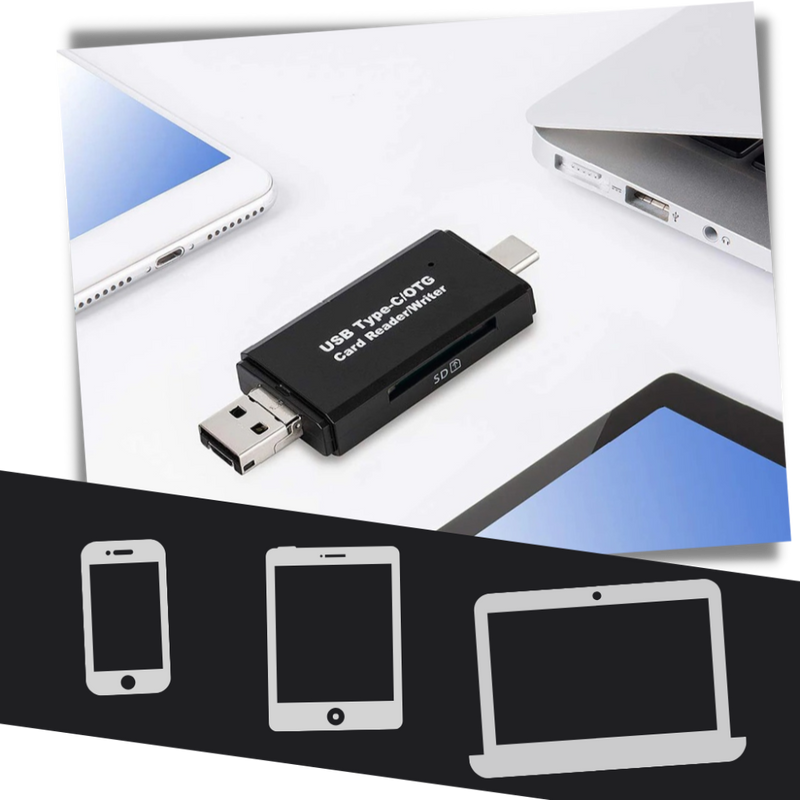 3-in-1 USB Speicherkartenlesegerät