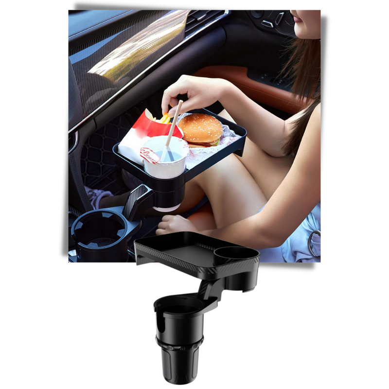 Becherhalter für das Auto und drehbare Ablage