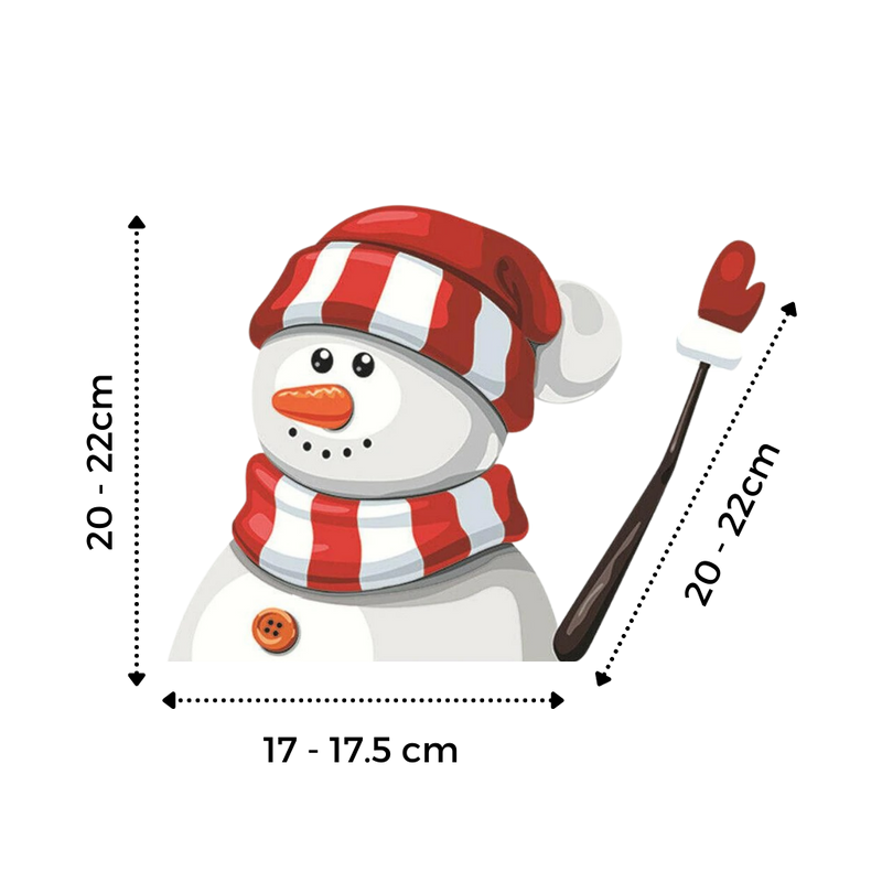 Weihnachts-Scheibenwischer-Aufkleber