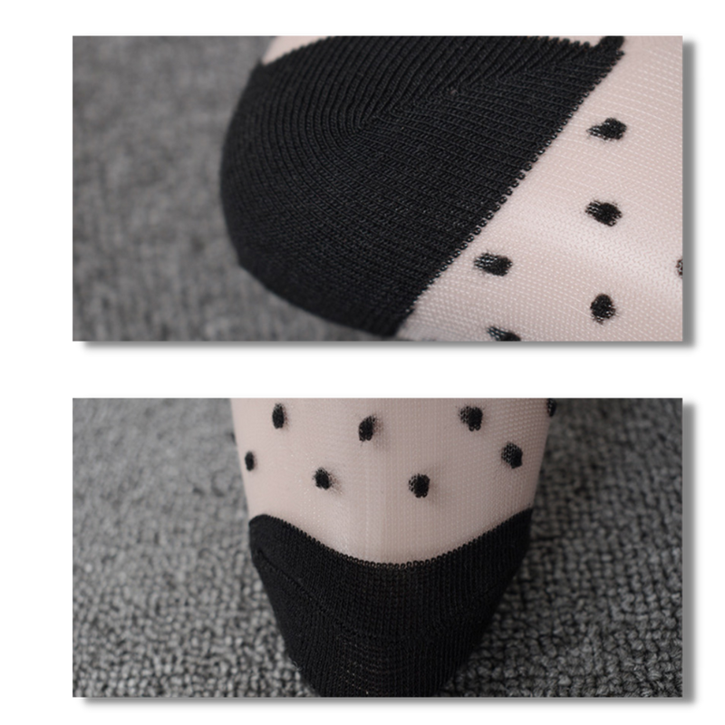 (10 Paare) Transparente Modesocken für Frauen
