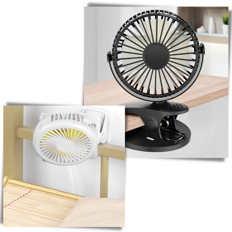 Tragbarer, wiederaufladbarer USB-Ventilator