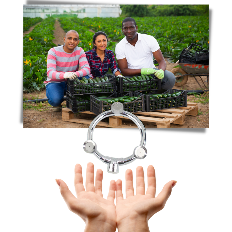 Dreiköpfige Gartenbewässerungsdüse