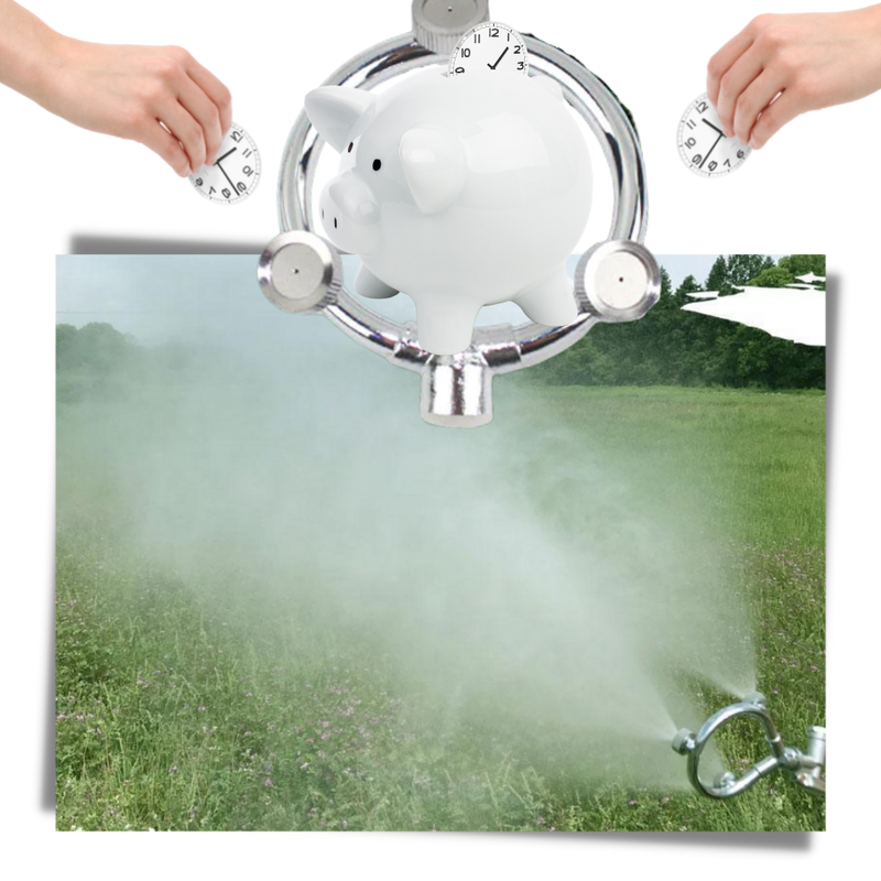 Dreiköpfige Gartenbewässerungsdüse