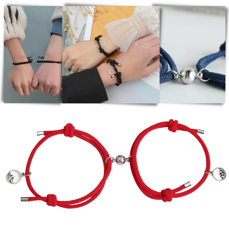 2er-Set magnetische Armbänder für Paare