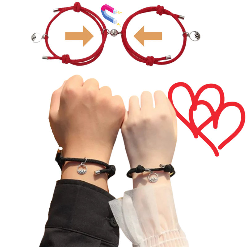 2er-Set magnetische Armbänder für Paare