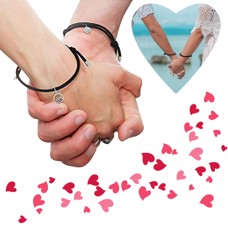 2er-Set magnetische Armbänder für Paare