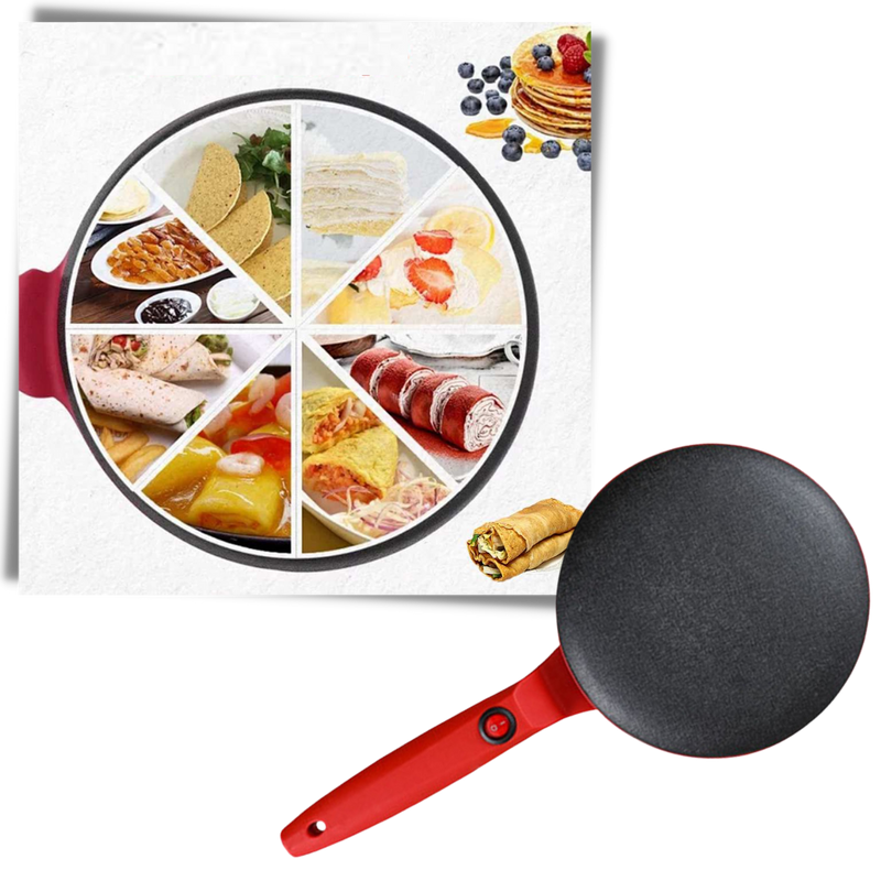 Elektrischer Crepe-Bäcker mit Antihaftbeschichtung