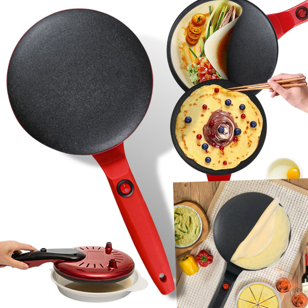 Elektrischer Crepe-Bäcker mit Antihaftbeschichtung