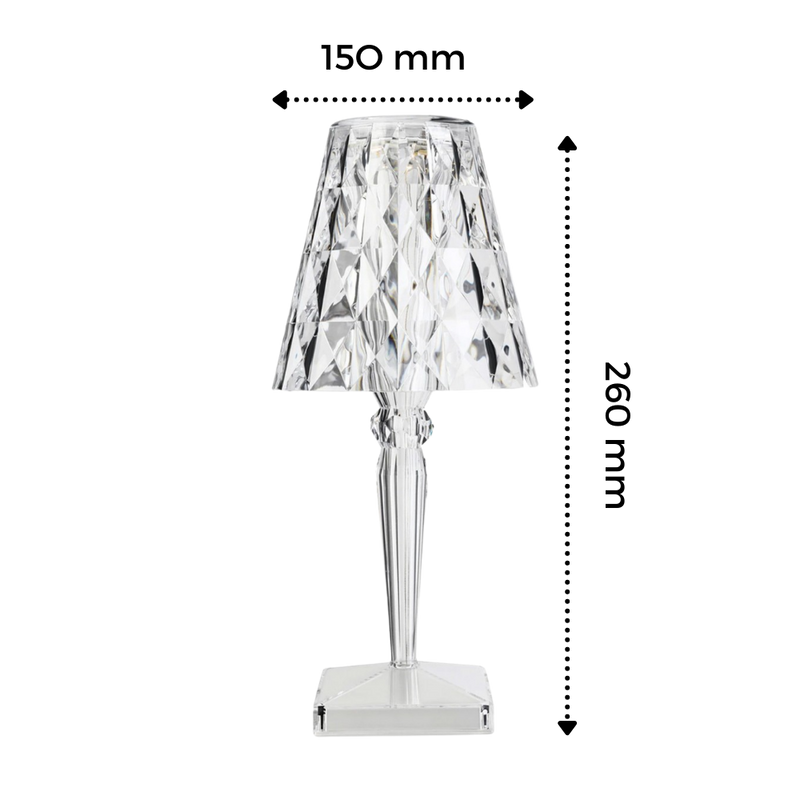 Acryl-Kristall-Schreibtischlampe