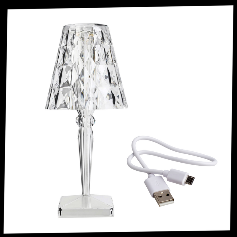 Acryl-Kristall-Schreibtischlampe