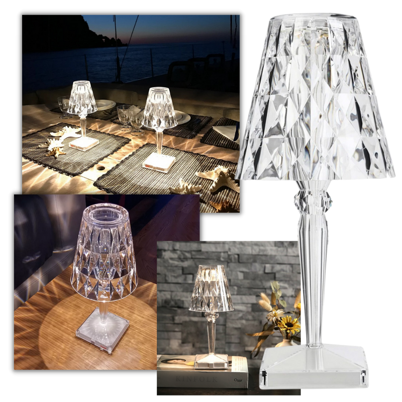 Acryl-Kristall-Schreibtischlampe
