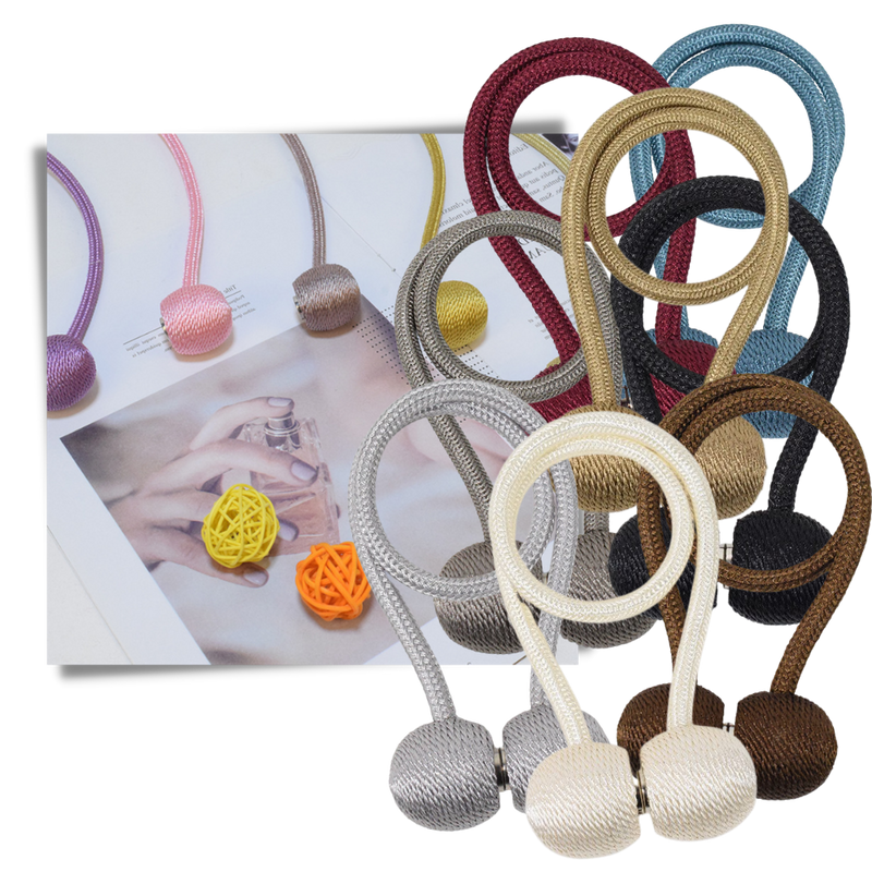 2er-Pack magnetische Vorhangschnallen