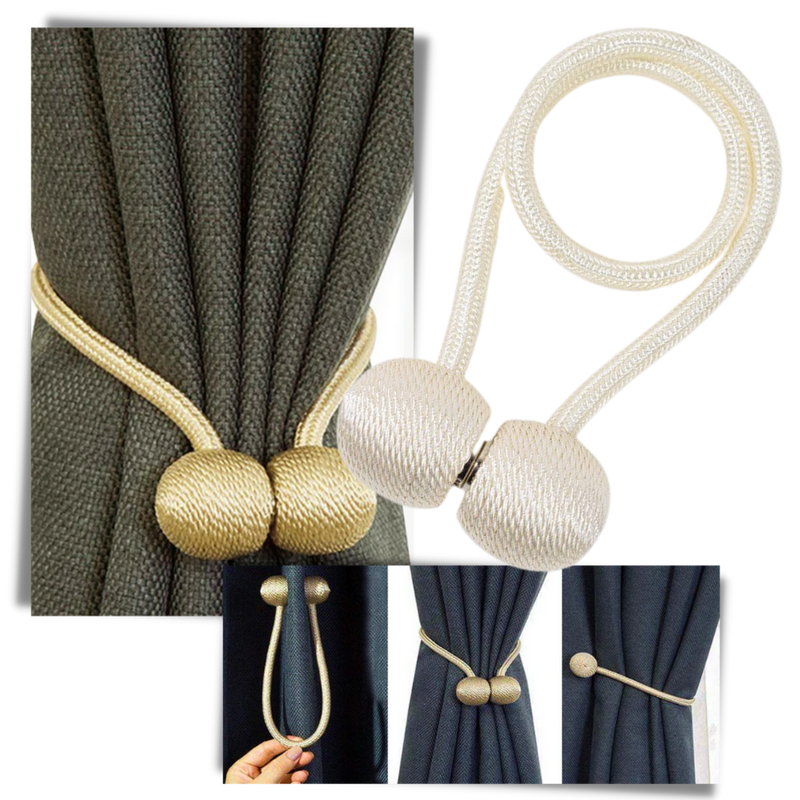 2er-Pack magnetische Vorhangschnallen