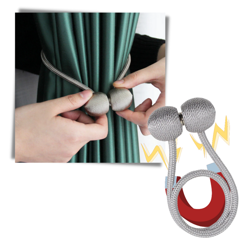 2er-Pack magnetische Vorhangschnallen
