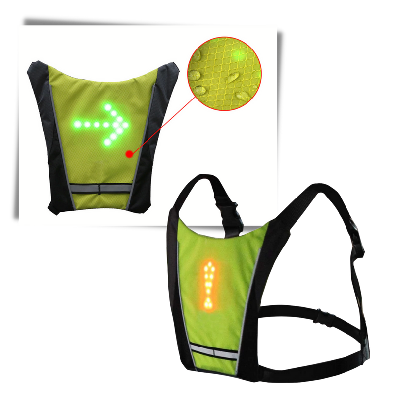 Reflektierende Radfahrweste mit LED