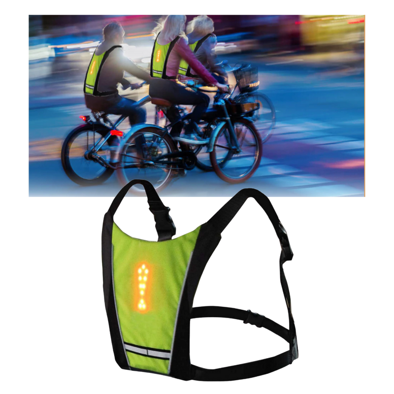 Reflektierende Radfahrweste mit LED