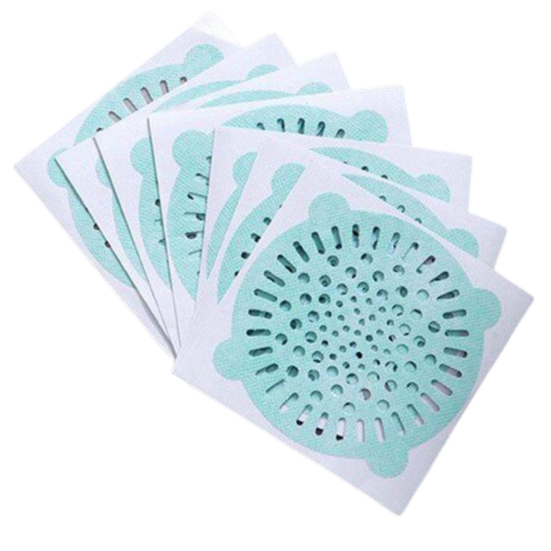 10er-Pack selbstklebende Einweg-Abflussfilter