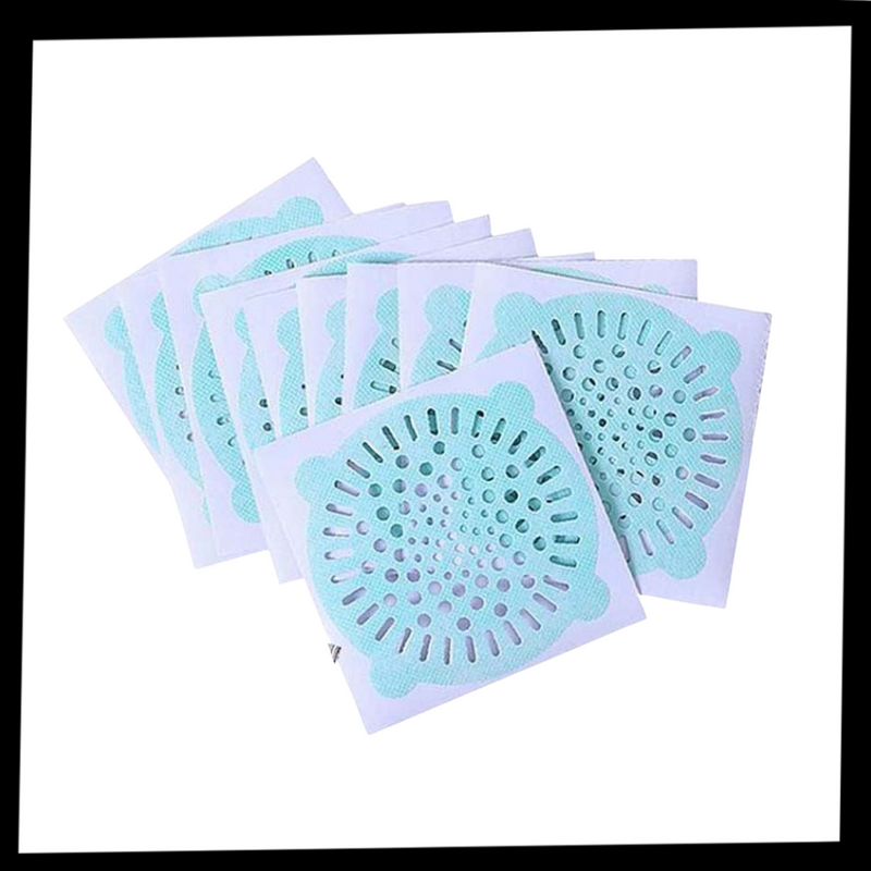 10er-Pack selbstklebende Einweg-Abflussfilter