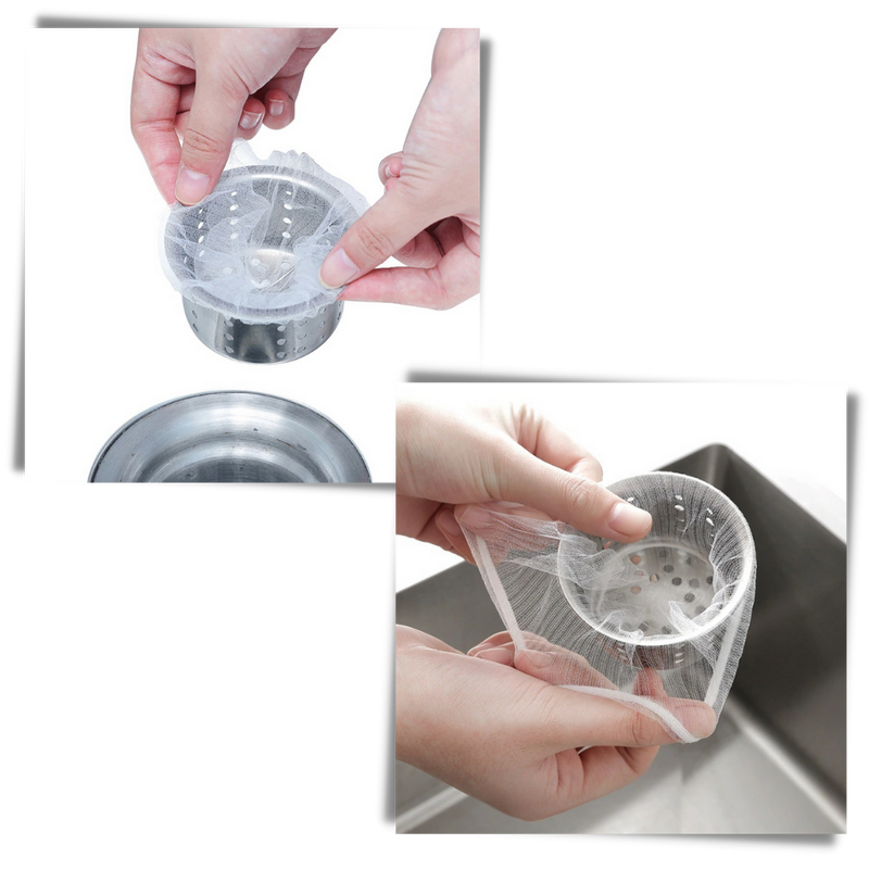 Eine Packung Filtermatten für Küchenspüle